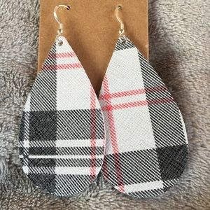 Sterling and Leather earrings nwot